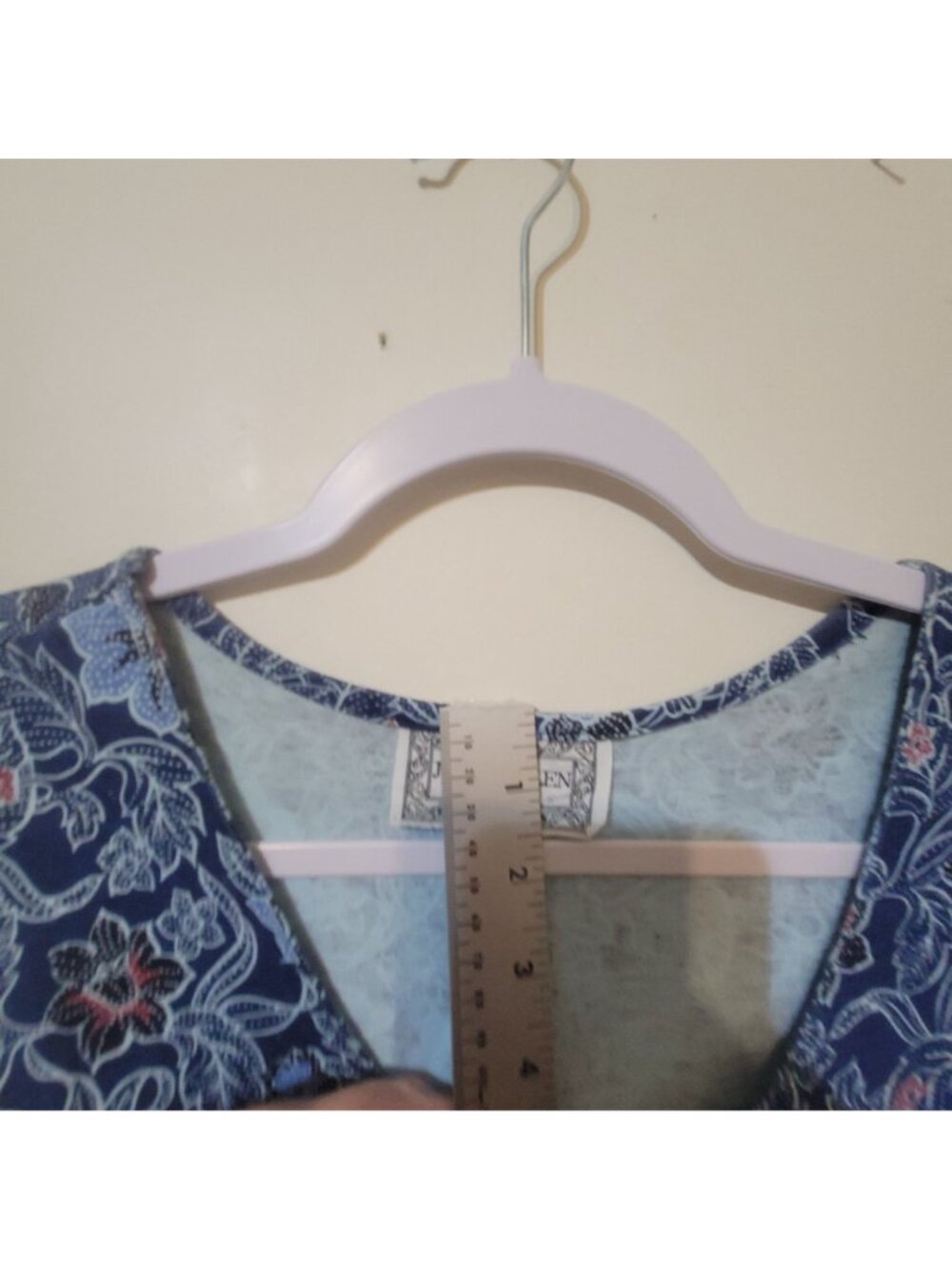 Vtg 90s Justin Allen Blue Red Floral Sleeveless Romper Bow Buttons Size M Cotton - Picture 13 of 15
